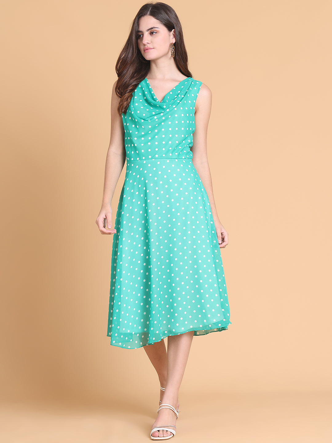 Polka dot Flared Dress