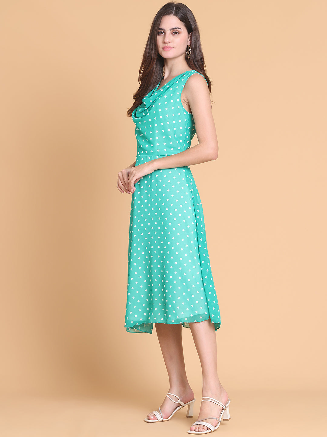 Polka dot Flared Dress