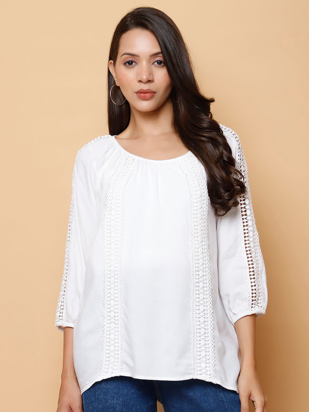 Round Neck Lace Top