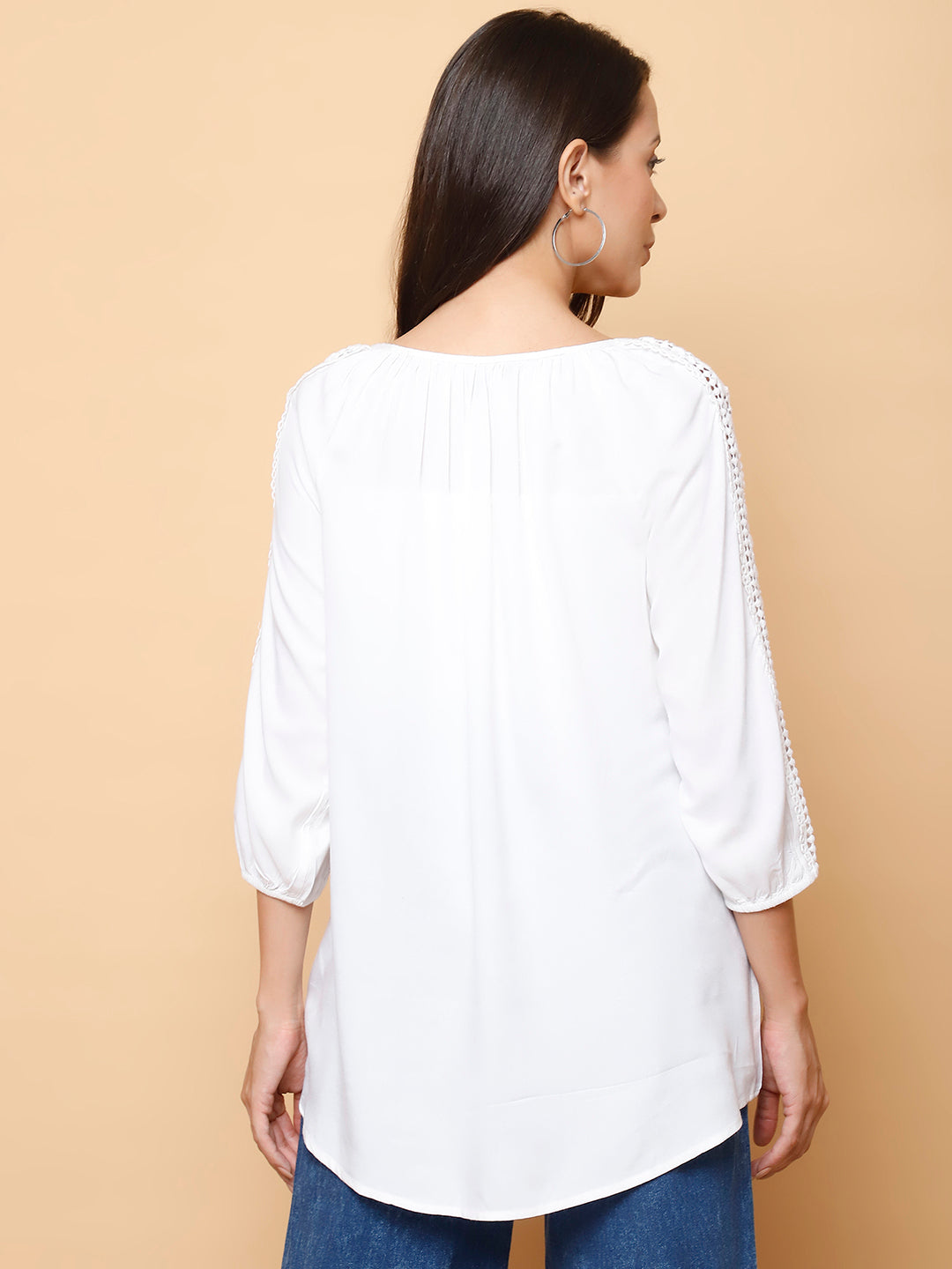 Round Neck Lace Top