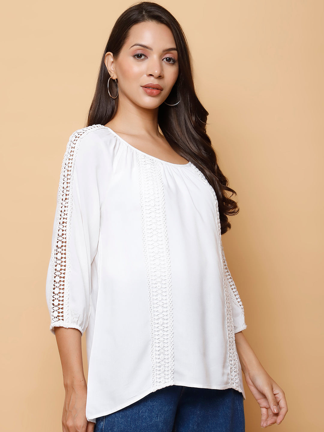 Round Neck Lace Top