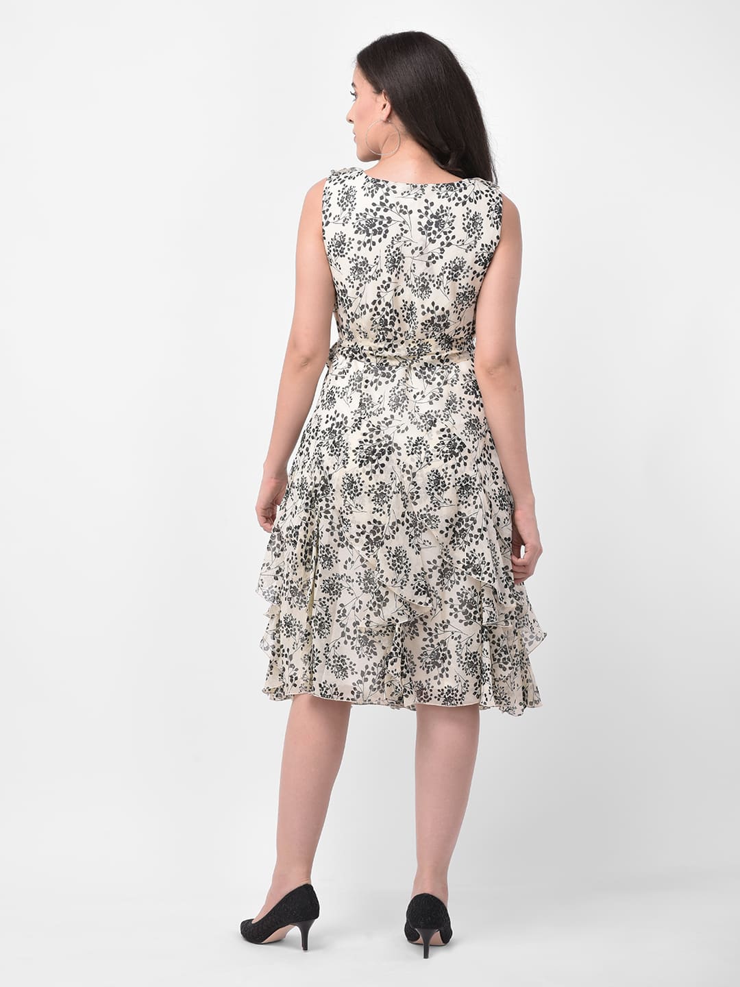 Floral printed A-Line Midi Dress