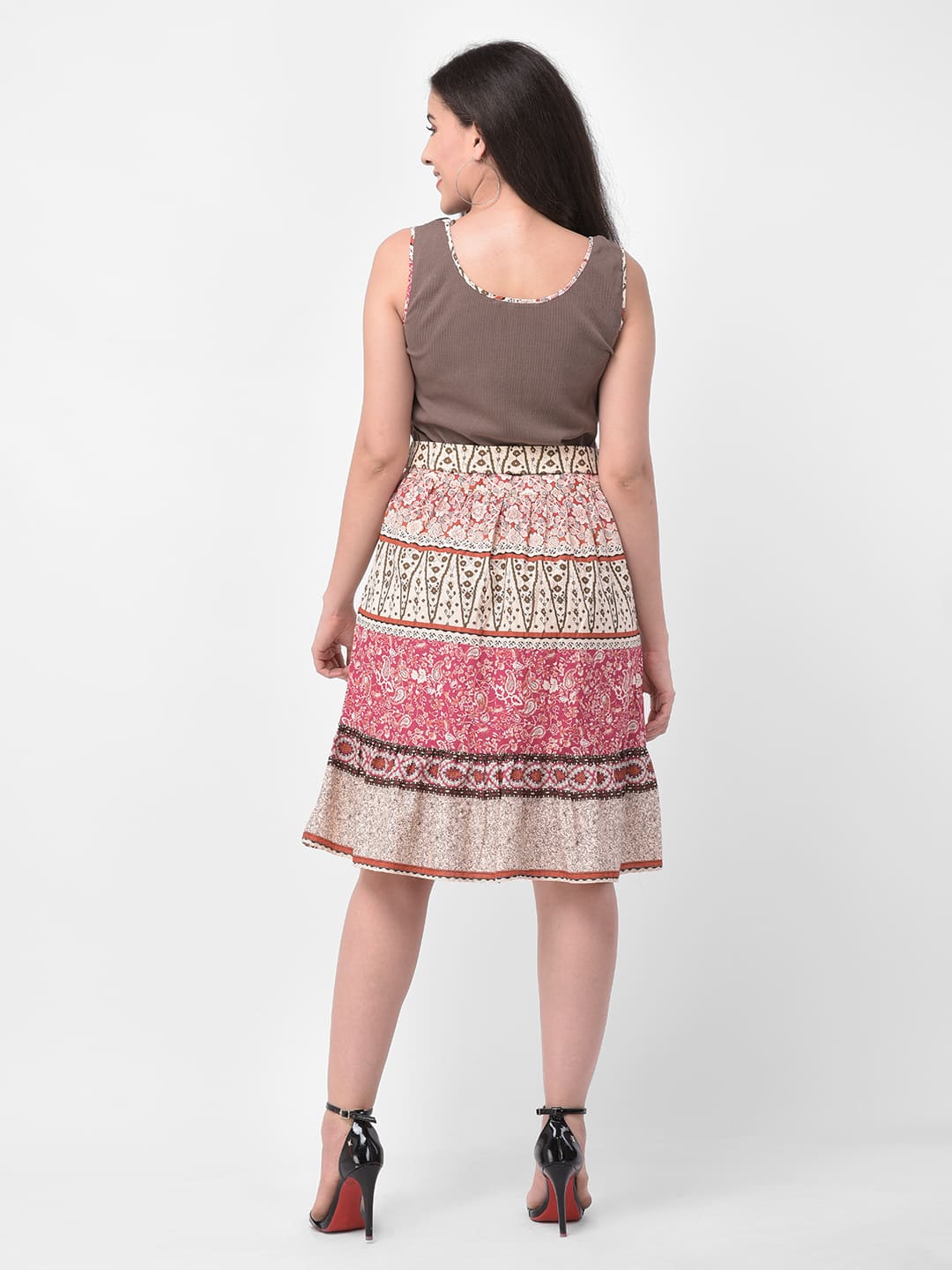 Embellished - Neck Fit & Flare Dress