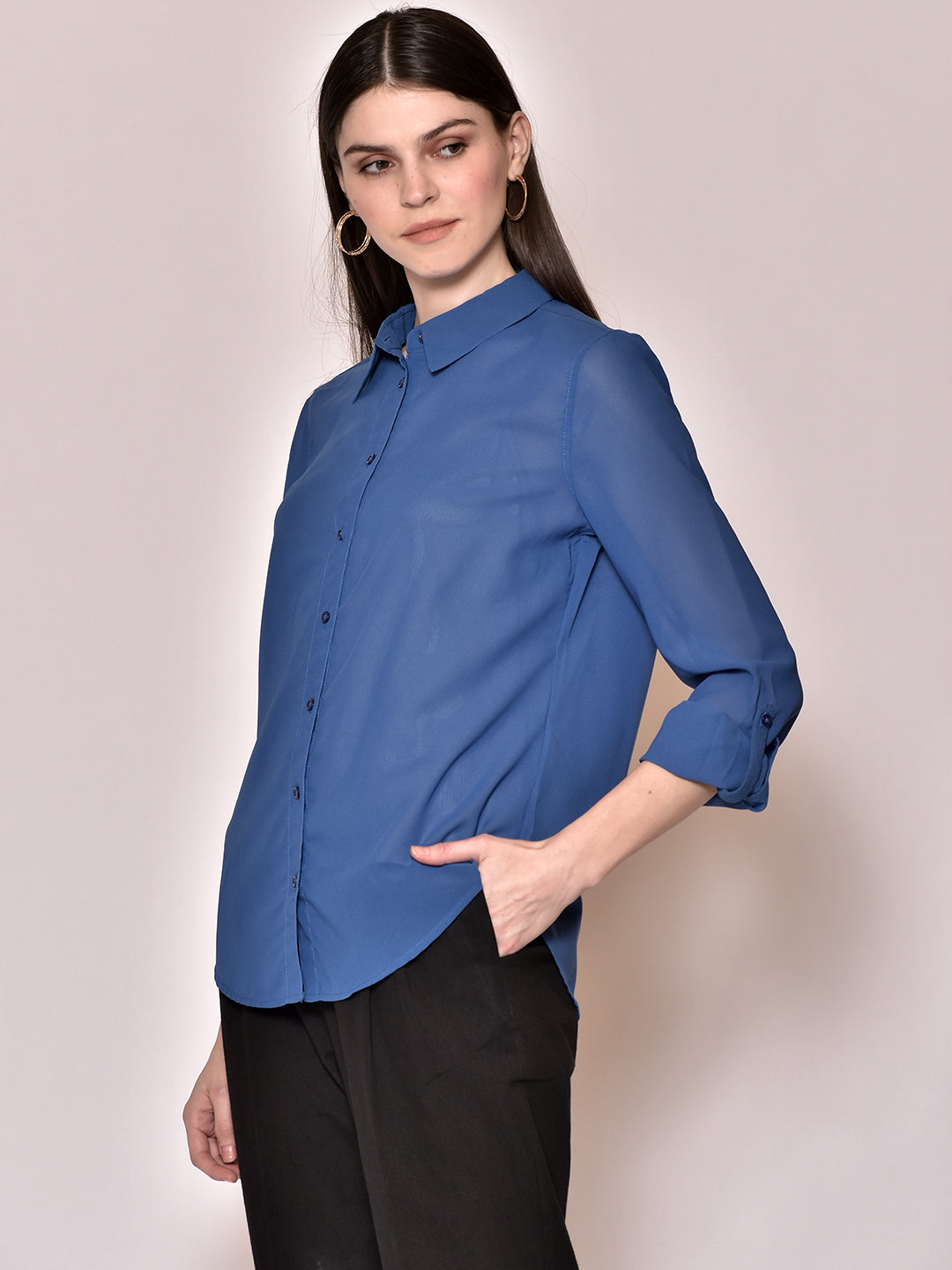 Women Solid formal Shirt