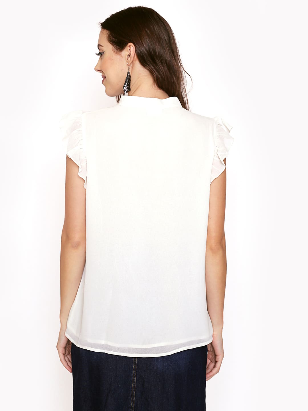 Casual Flutter Sleeves Top