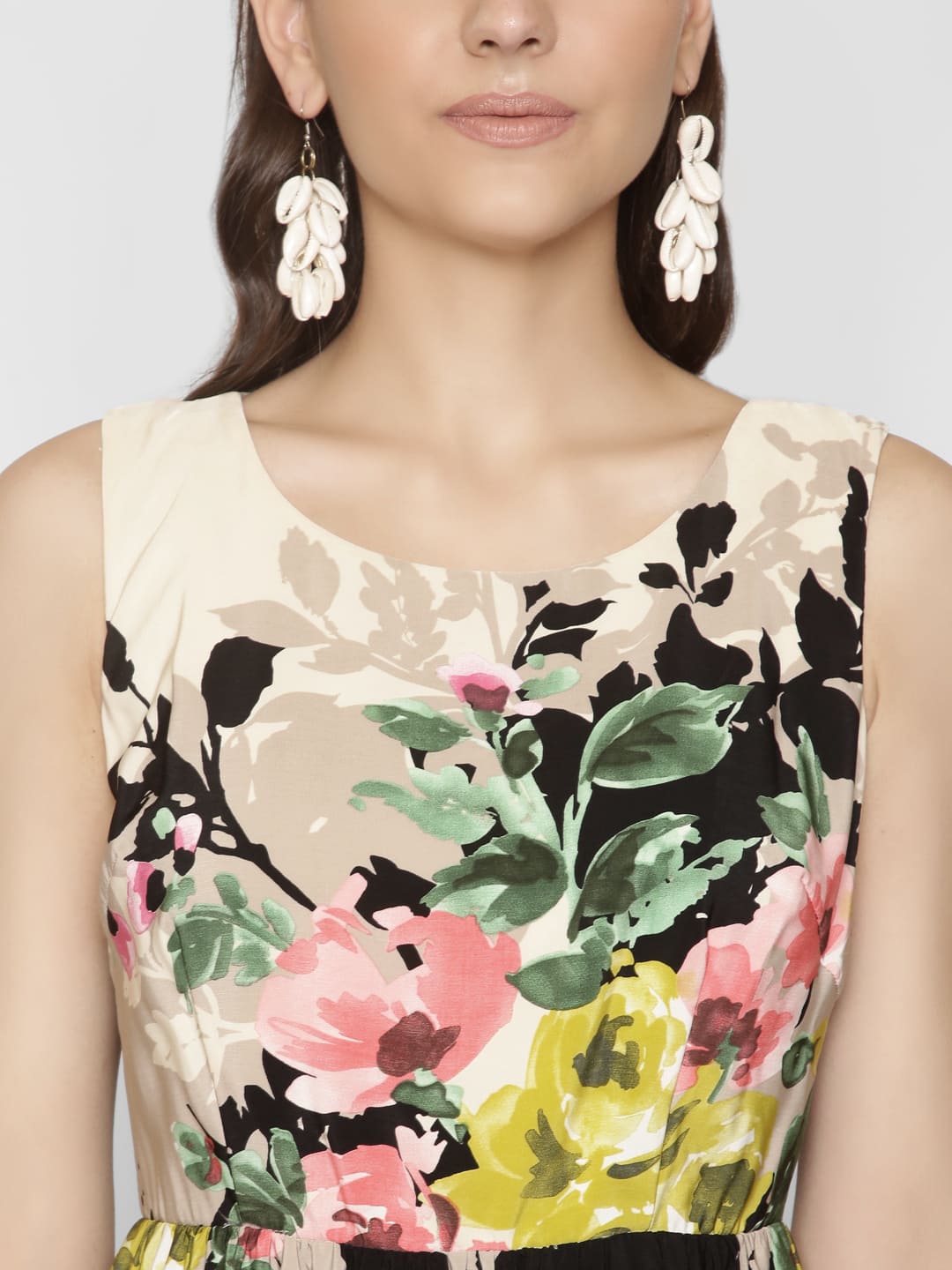 Floral Printed A-Line Dress