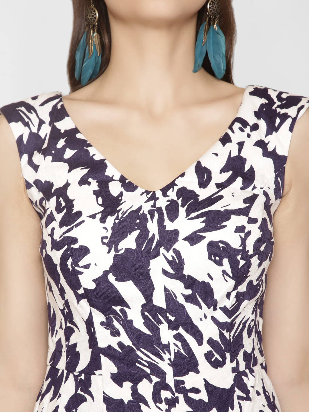 Printed Flared Dress
