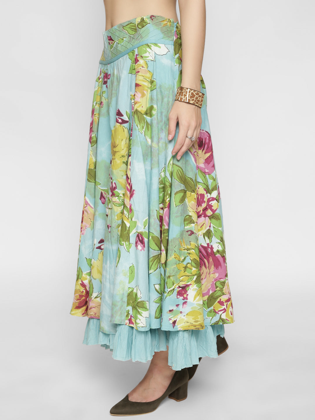 Floral Printed Maxi Skirts