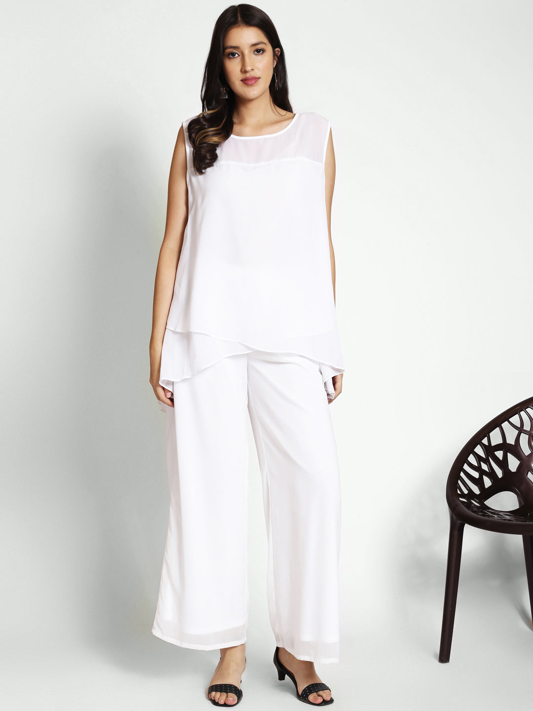 Round Neck A-Line Top