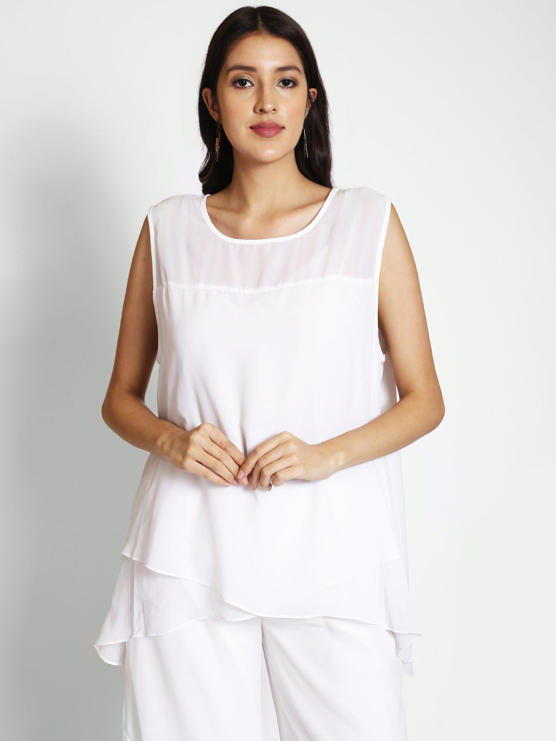 Round Neck A-Line Top