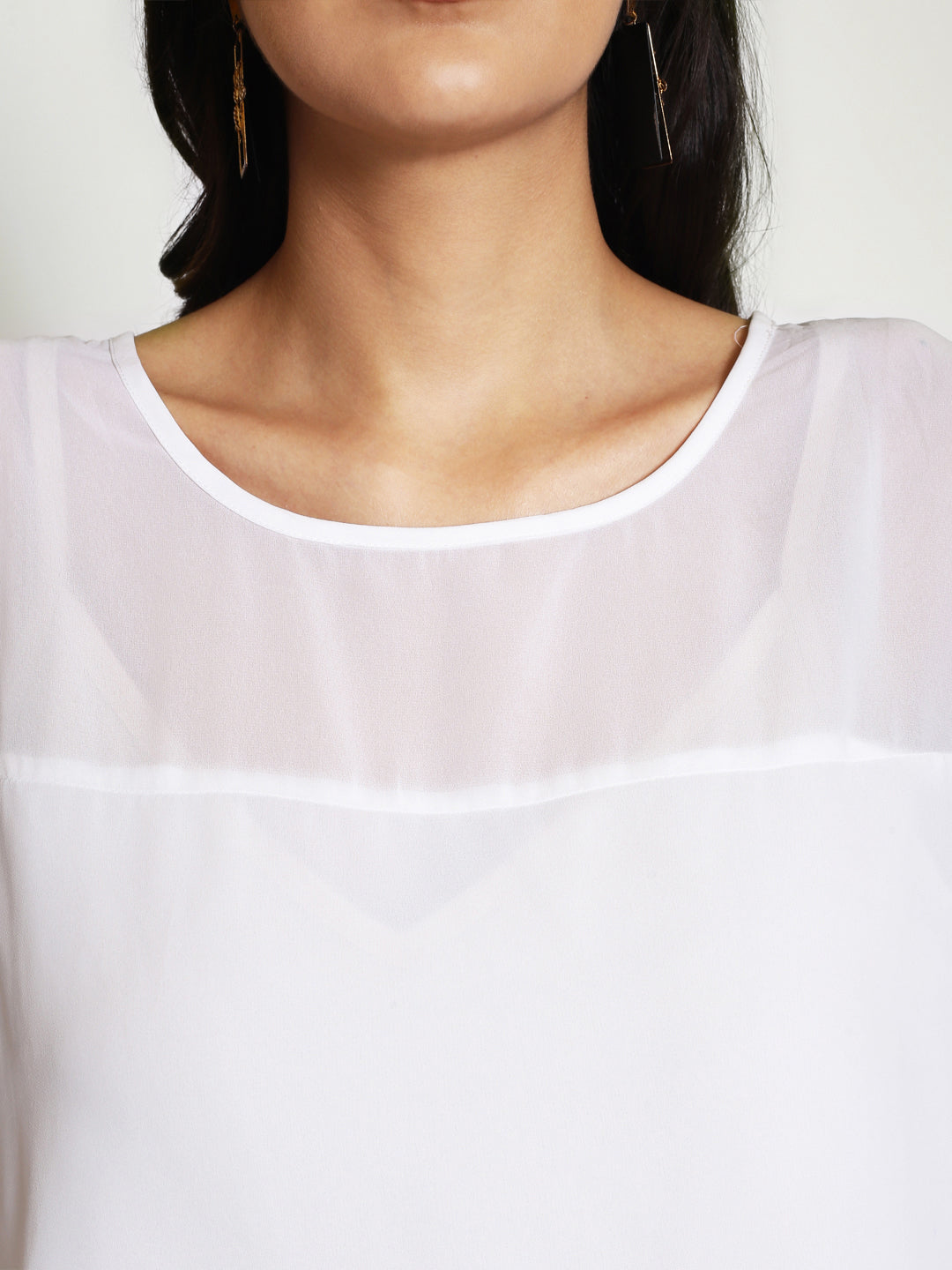 Round Neck A-Line Top