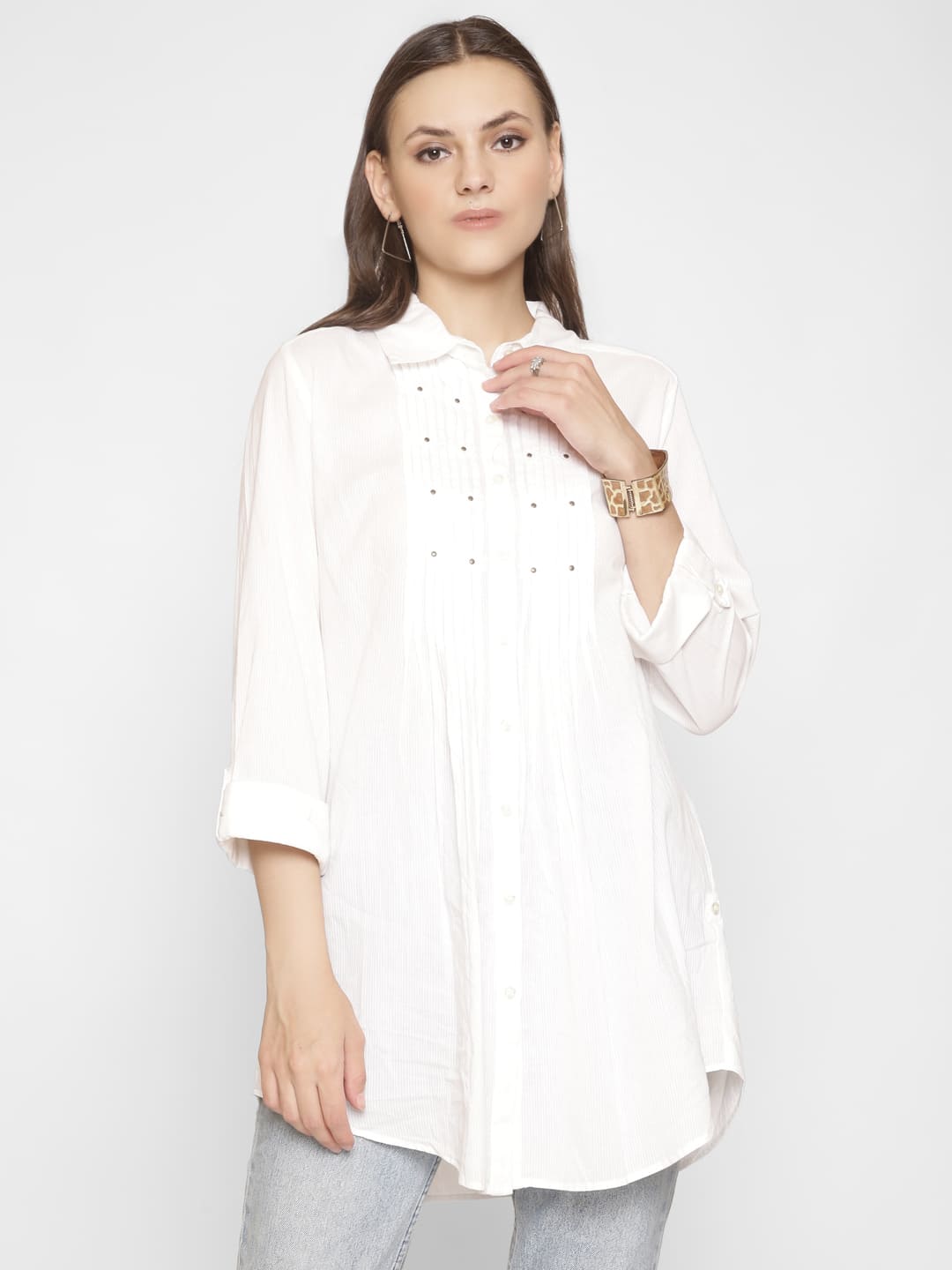 Striped Print Classic Shirt