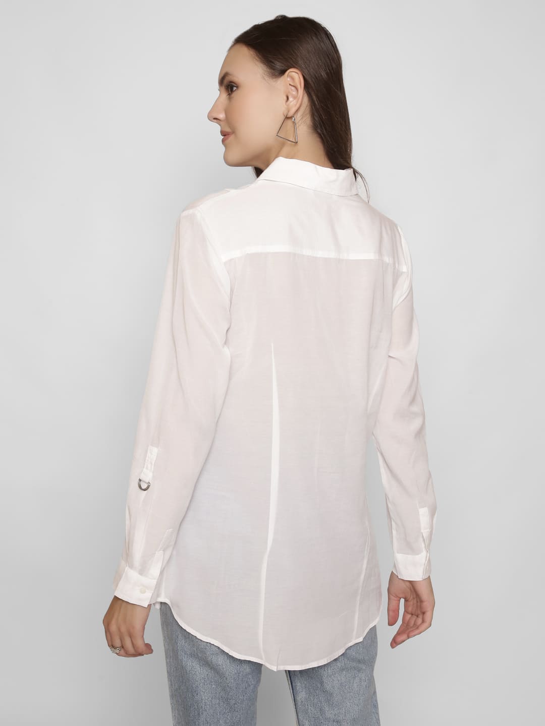 Full-Length Classic Shirt with Double Pockets