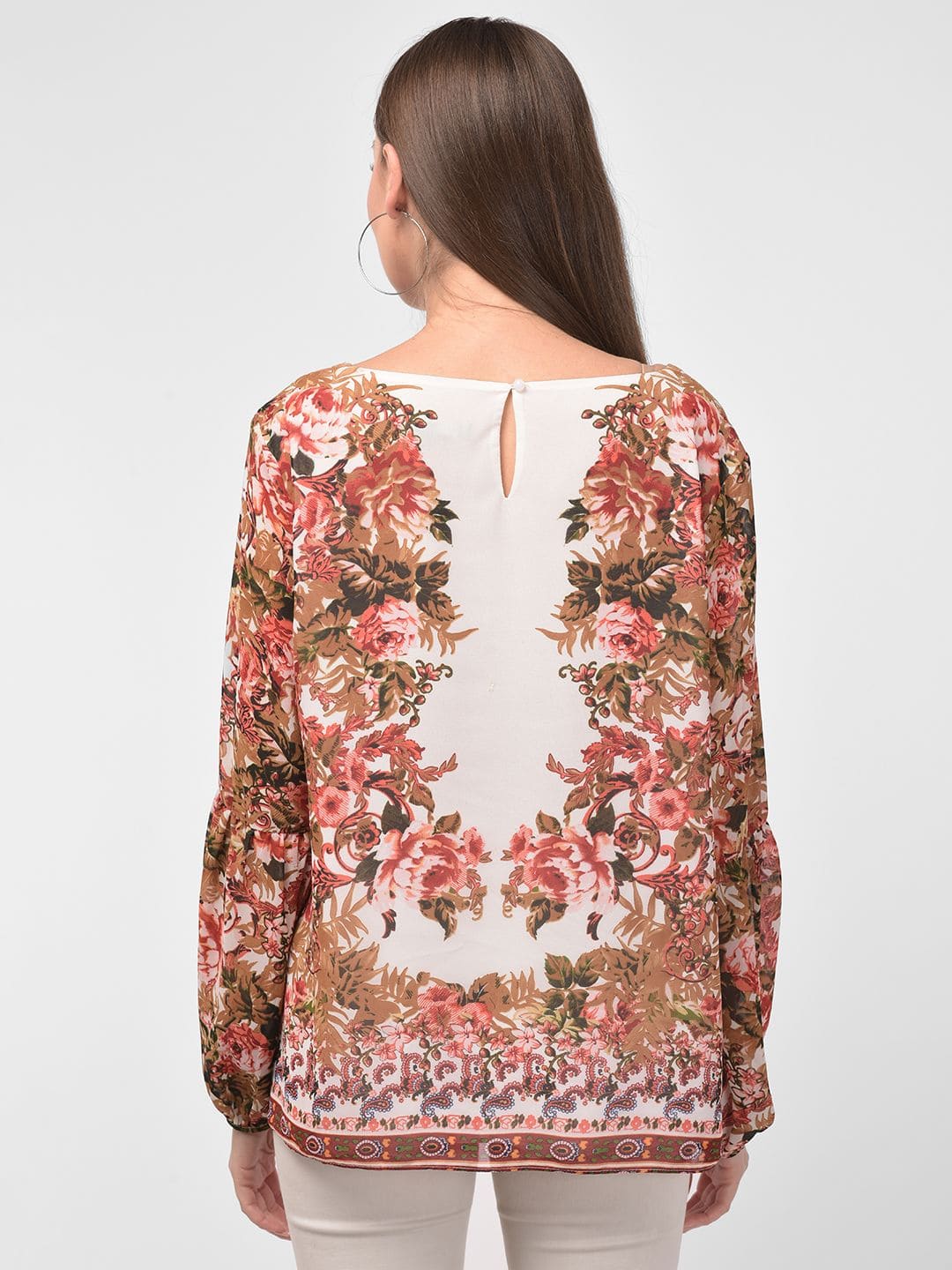 Multi colored Floral Printed Top