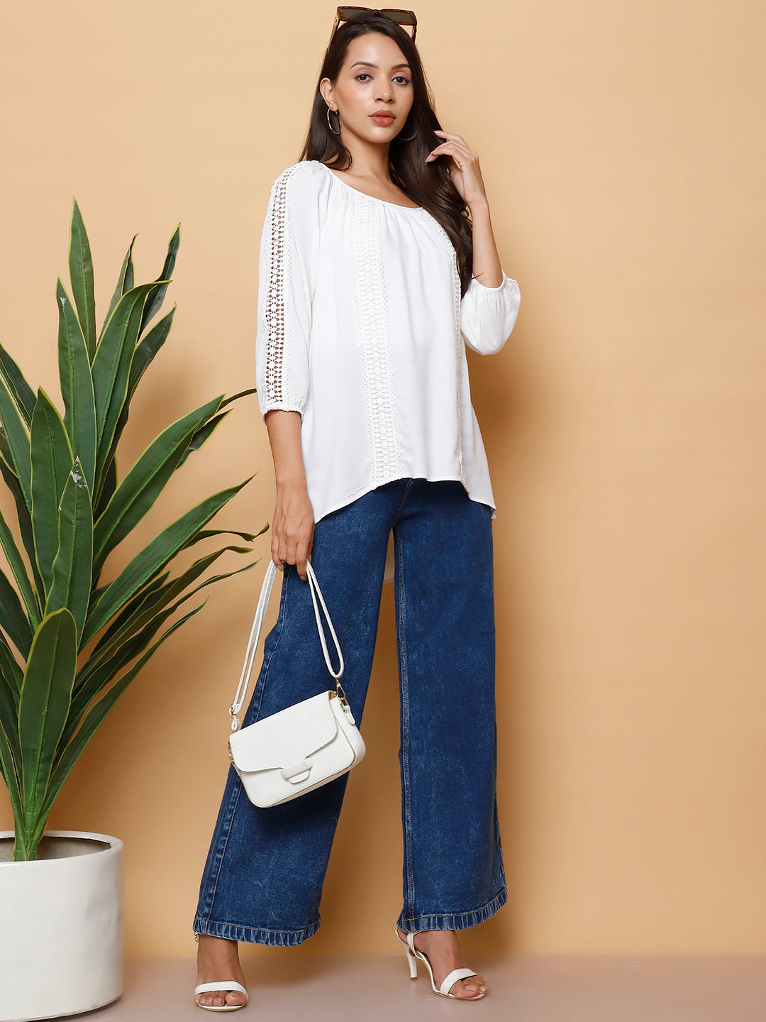 Round Neck Lace Top