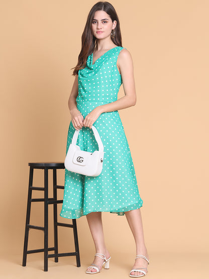 Polka dot Flared Dress
