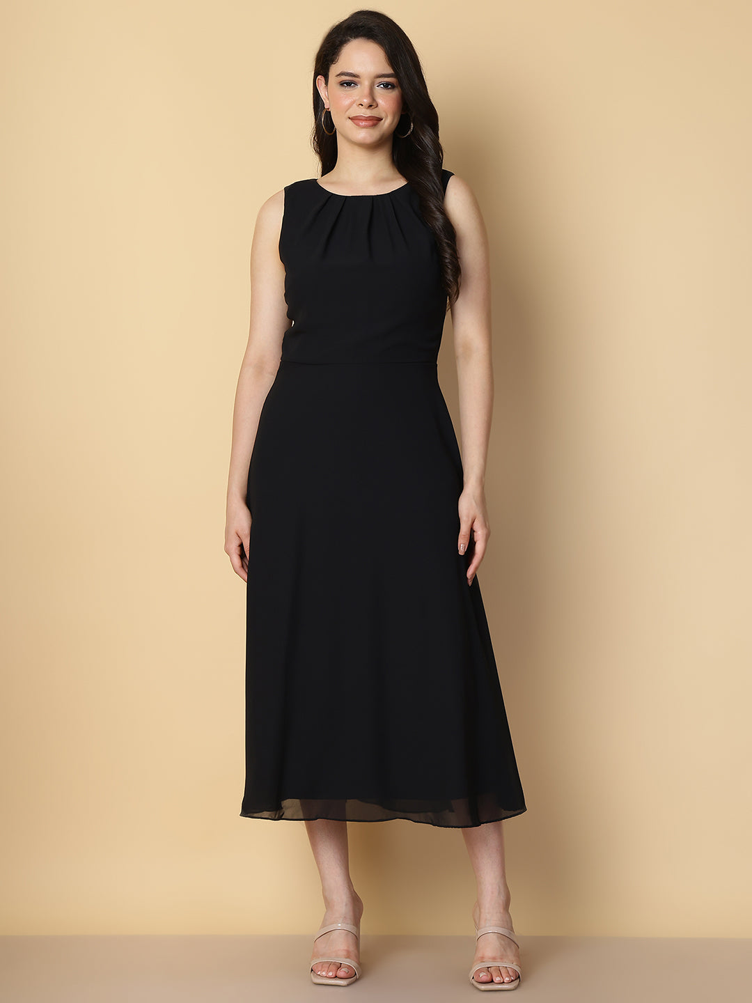 Women’s Classic Black A-Line Dress