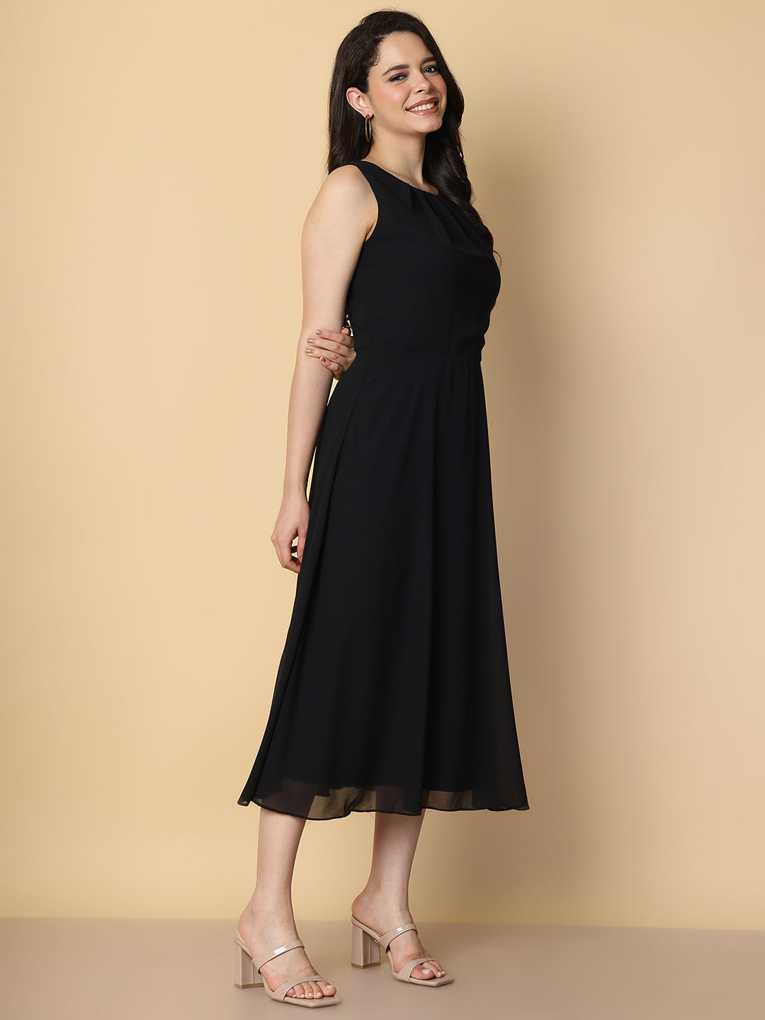 Women’s Classic Black A-Line Dress