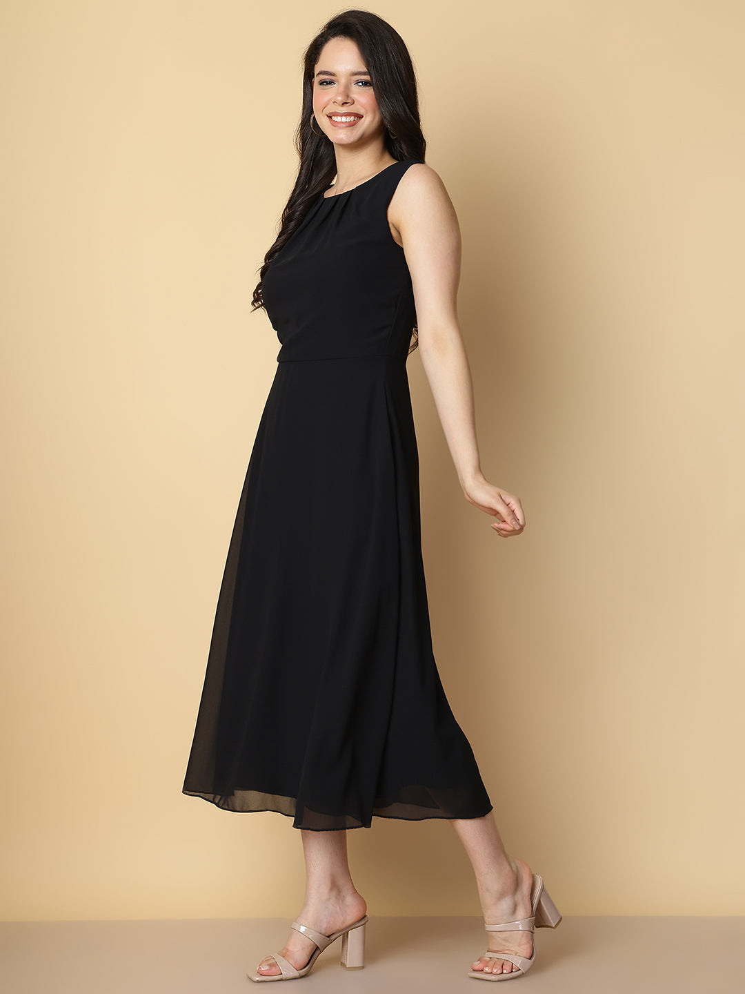 Women’s Classic Black A-Line Dress