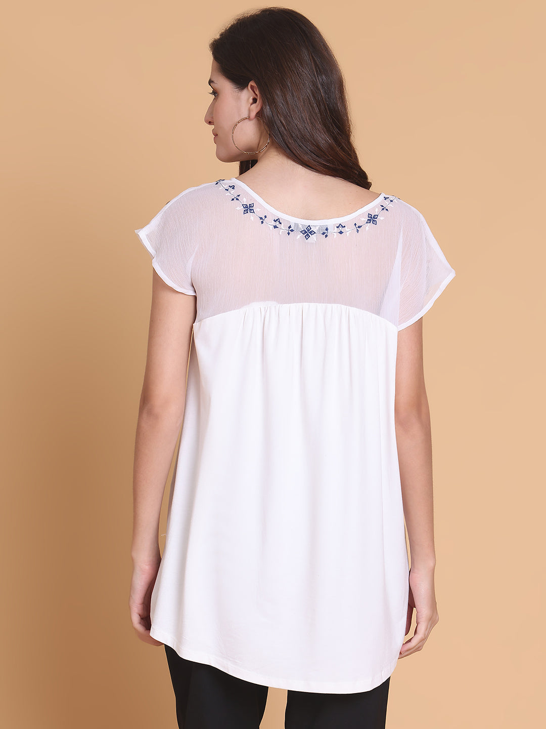 Embroidered Tunic Top