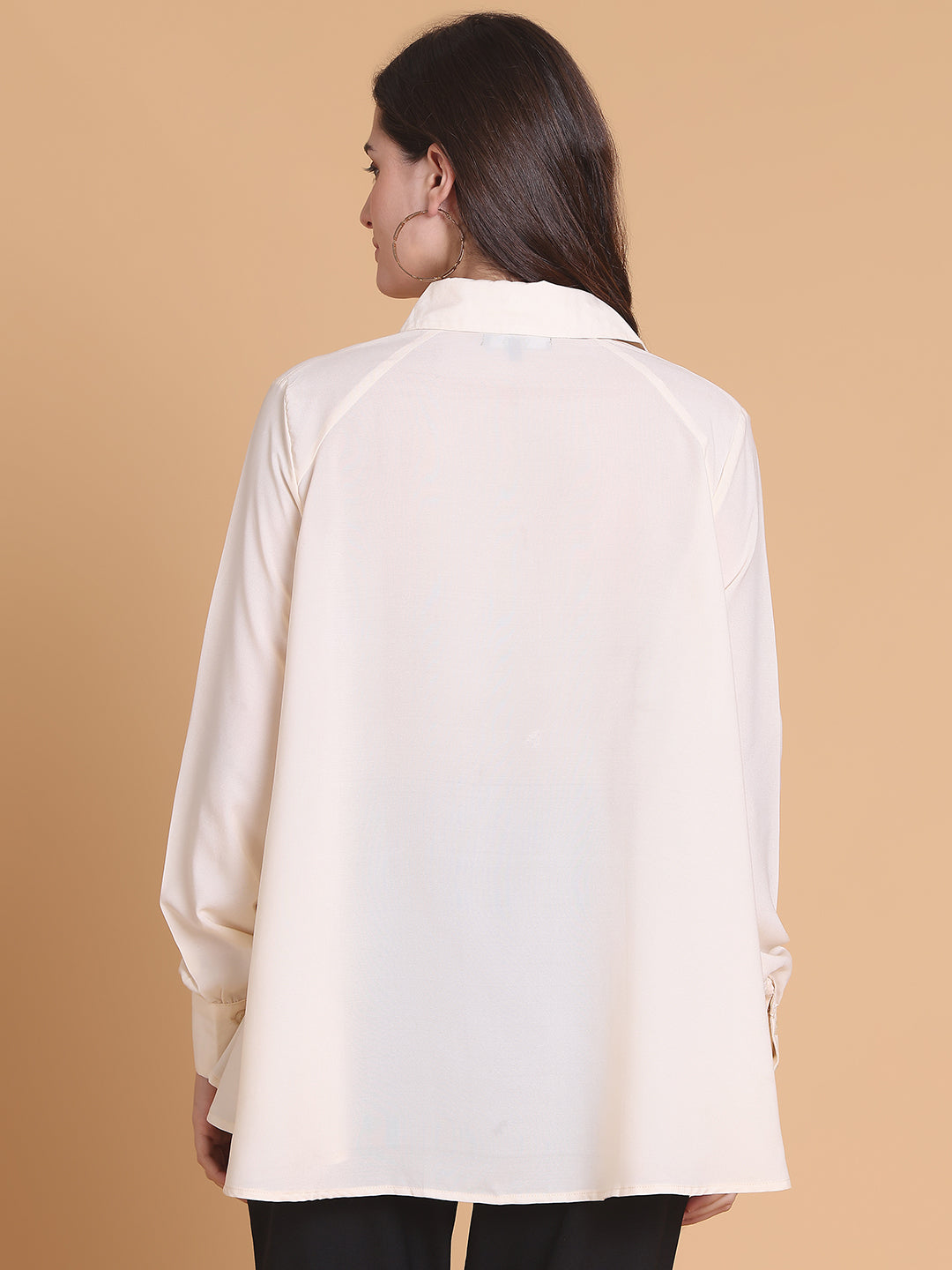 Oversized High-Low Button-Down Shirt