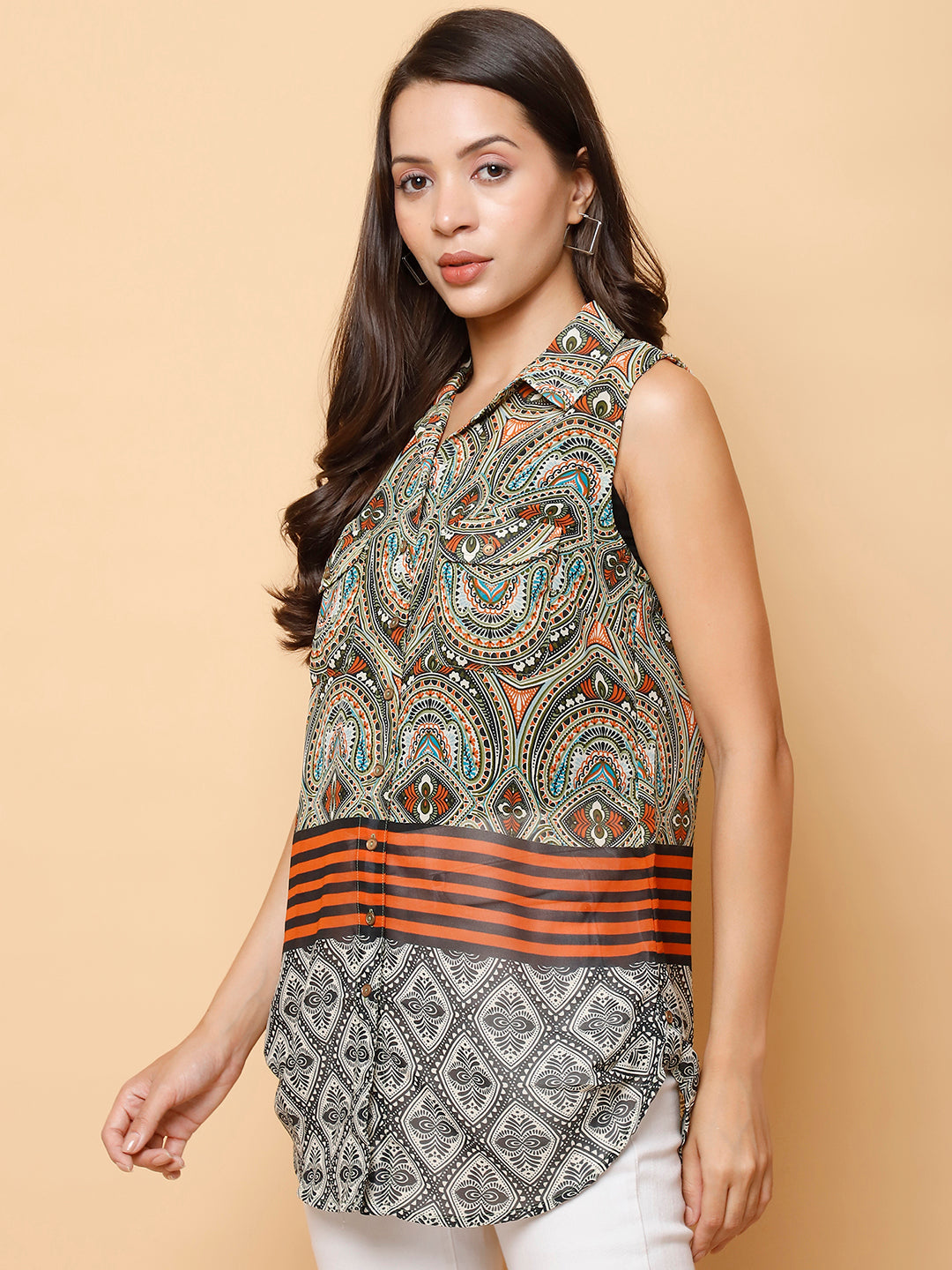 Women Classic Oversized Fit Casual Shirt