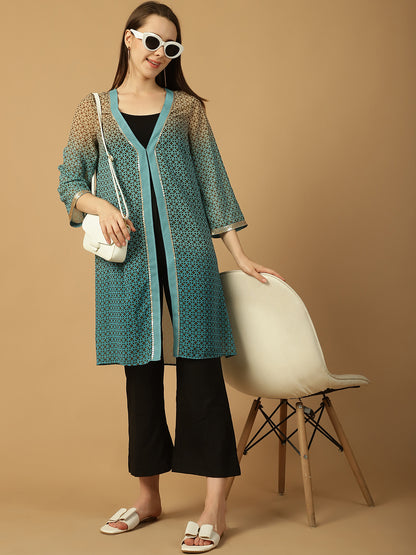 Sequined  Open Front Shrug