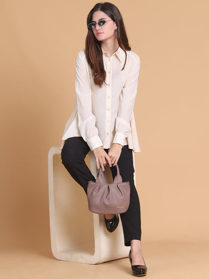 Oversized High-Low Button-Down Shirt