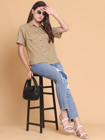 Women's Khaki Shirt