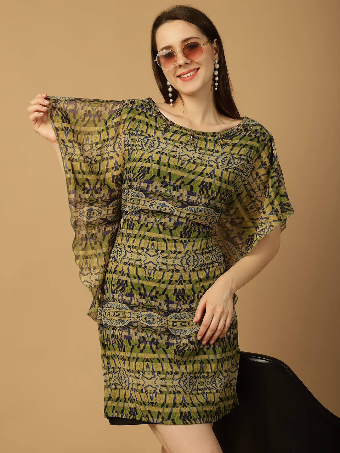 Kaftan Mini Dress Kaftan Mini Dress