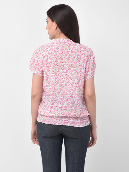 Floral Printed Lace Top