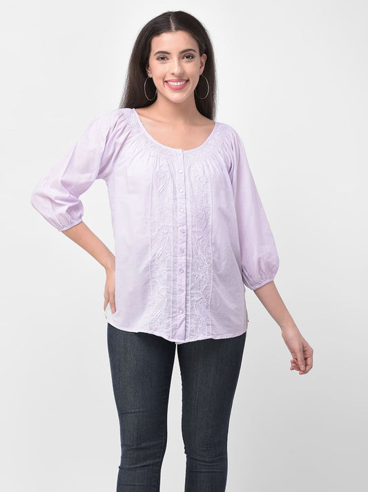 Round Neck Cotton Top