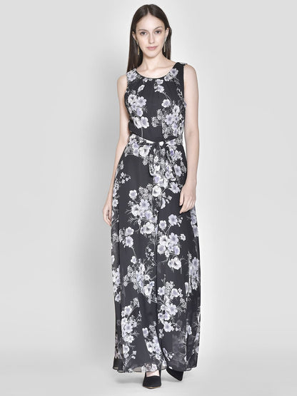 Fit & Floral Maxi Dress