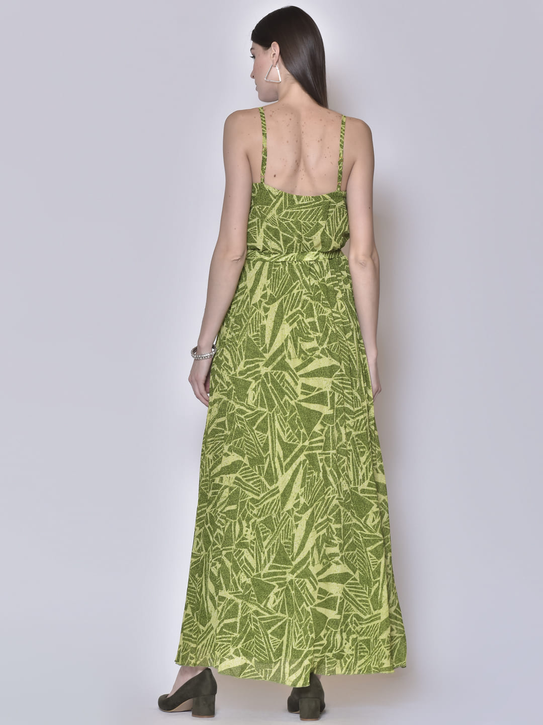 Strappy Floral Print Maxi Dress