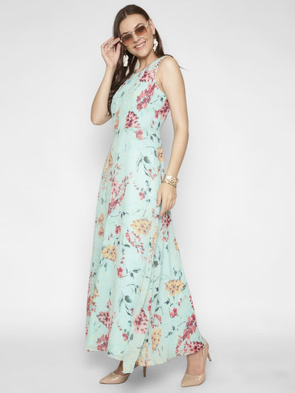 Floral Printed  Maxi Dress