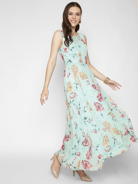 Floral Printed  Maxi Dress