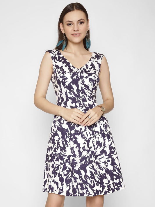 Printed Flared Dress