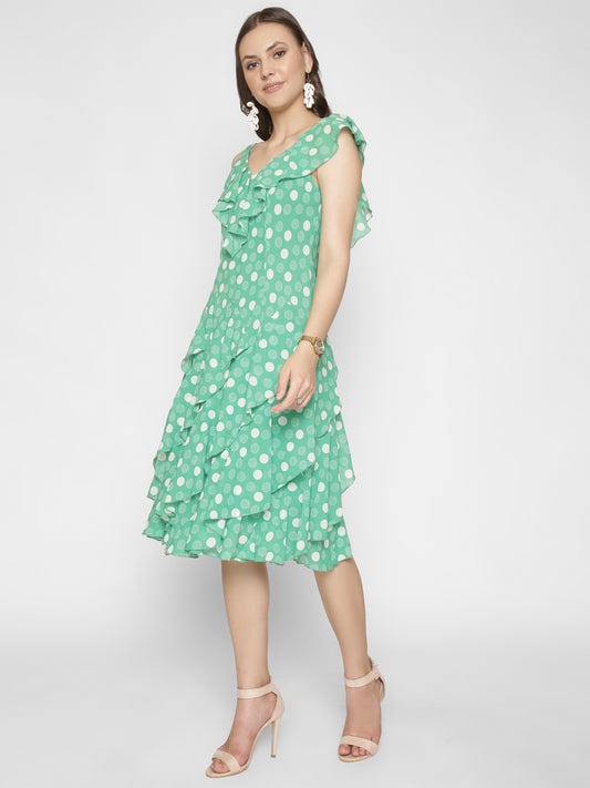 Polka Dot Midi Dress