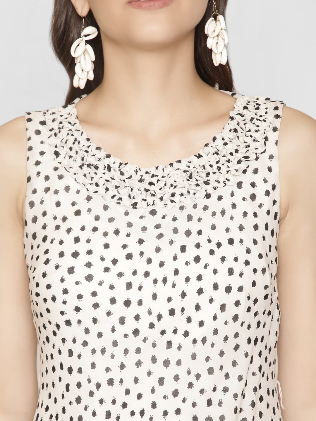 Polka Dot A-Line Dress