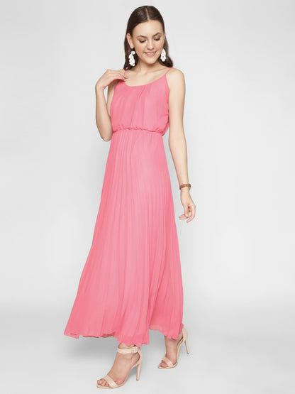Strappy Crinkled Maxi Dress