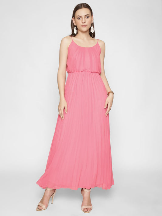 Strappy Crinkled Maxi Dress