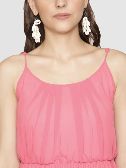 Strappy Crinkled Maxi Dress