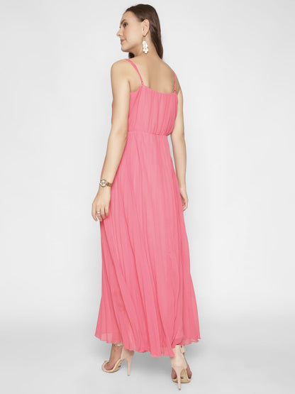 Strappy Crinkled Maxi Dress