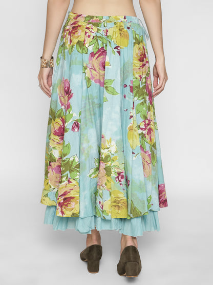 Floral Printed  Maxi Skirts
