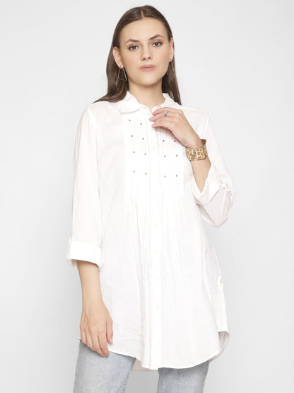 Striped Print Classic Shirt
